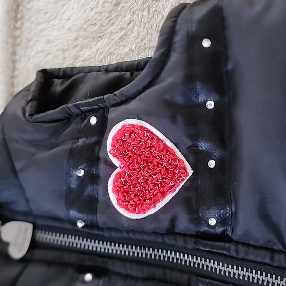 Betsey Johnson rhinestones puffer vest ❤️Baby Girl Size 3/6 months - Picture 11 of 12